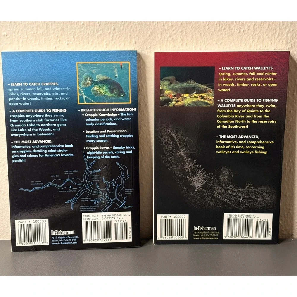 In-Fisherman Wisdom Books Set Unisex OS Multi Excellent Fishing Handbooks
